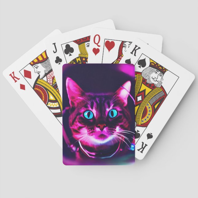 astronaut cat playing cards (Back)