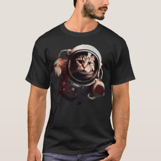 Astronaut Cat 	s Explore The Feline Universe T-Shirt