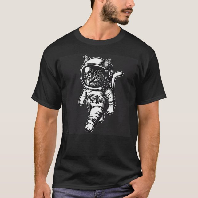 Astronaut Cat T-Shirt (Front)