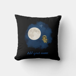 Astronaut Cat Throw Pillow