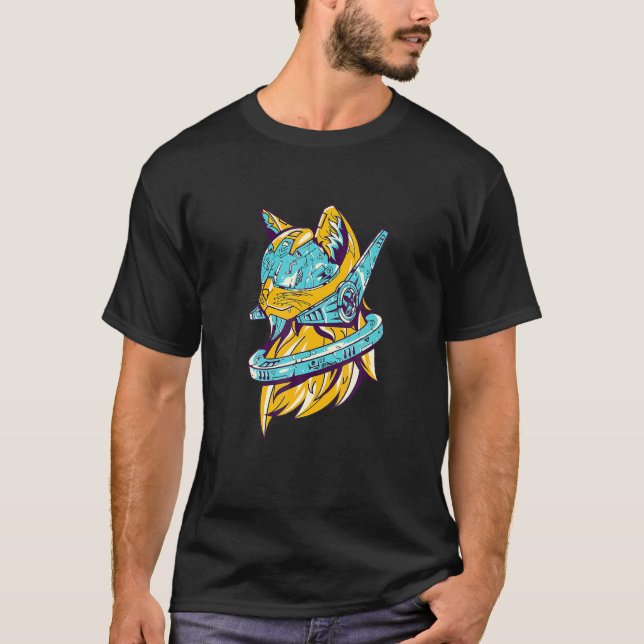 Astronaut Cats Cat Space T-Shirt (Front)