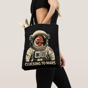Astronaut Chicken Space Voyage Tote Bag