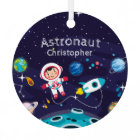  Astronaut child on the moon, monogrammed name