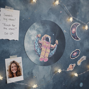 Astronaut Classic Round Sticker
