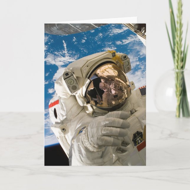 Astronaut Cool Outer Space Pictures Cool  Space Card (Front)
