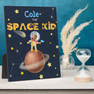 👨‍🚀 Astronaut cute Space theme Custom Photo Name Plaque