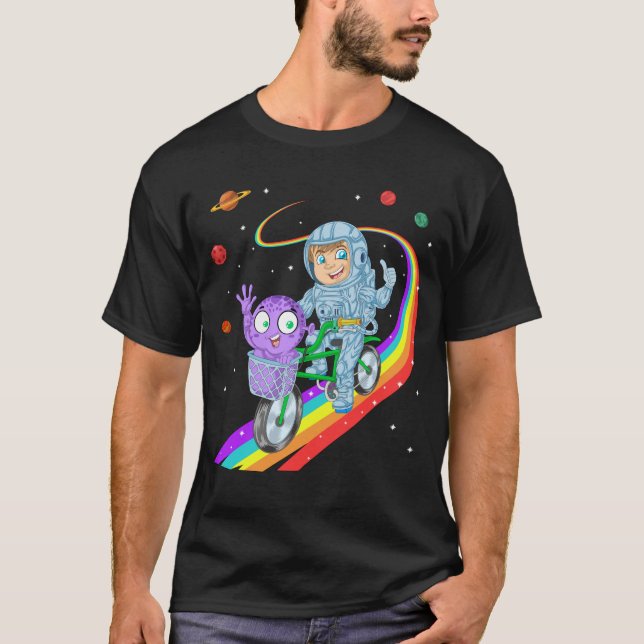 Astronaut cycling T-Shirt (Front)