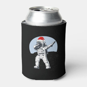 Astronaut Dab On The Moon Space Christmas Graphic Can Cooler