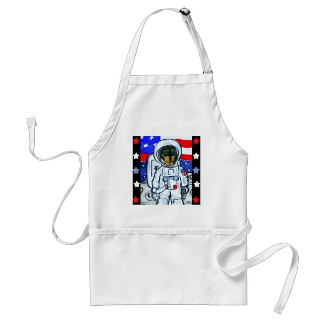 Astronaut dachshund standard apron (Front)