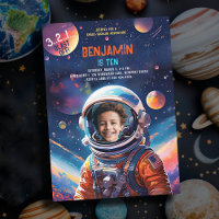 Astronaut Deep Space Sky Planets Photo Birthday