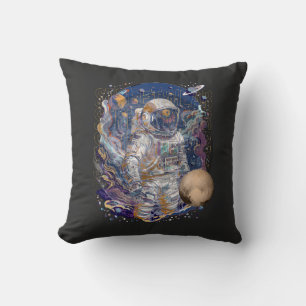 Astronaut design throw pillow