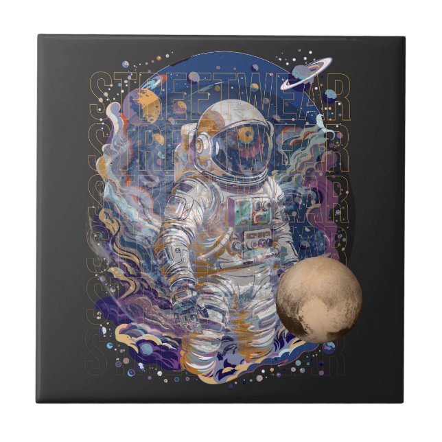 Astronaut design tile (Front)
