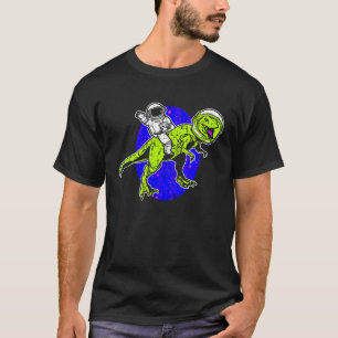 Astronaut Dinosaur Science Fiction Space Travel T-Shirt