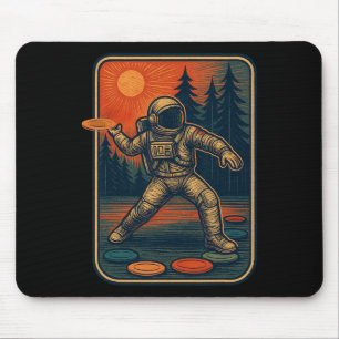 Astronaut Disc Golfer Funny Disc Golf _1 Mouse Pad
