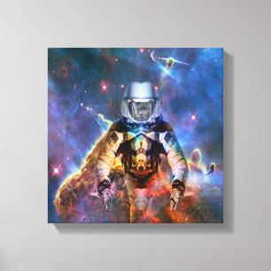 Astronaut Disintegration Canvas Print