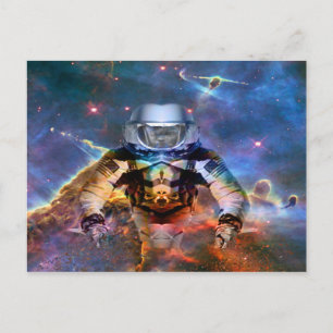 Astronaut Disintegration Postcard