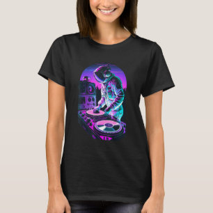 Astronaut DJ DJing in Space EDM cool Graphic Vapor T-Shirt