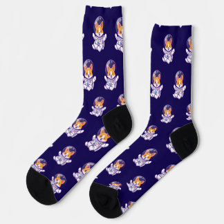Astronaut Dog Cute Dog Design Socks