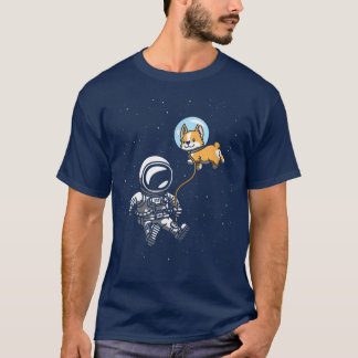 Astronaut Dog Lover Space Puppy Travel Cosmonaut T T-Shirt