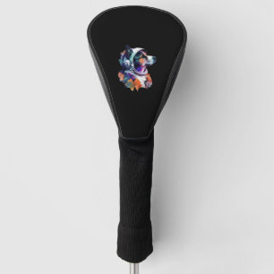 Astronaut Dog space Cute Dog Lover for Kids men an Golf Head Cover