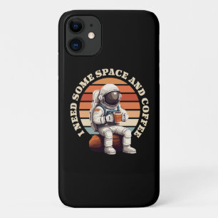 Astronaut Drinking Coffee iPhone 11 Case