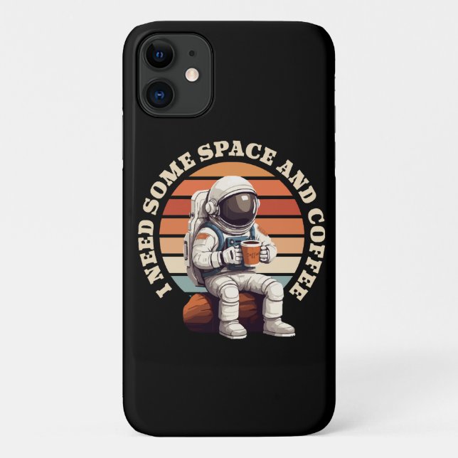 Astronaut Drinking Coffee Case-Mate iPhone Case (Back)