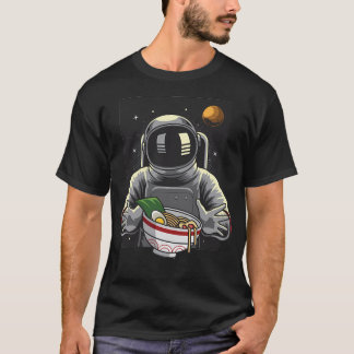 Astronaut Eating Ramen Noodles T-Shirt
