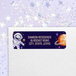 Astronaut et Galaxie planétaire Retour de l'espace