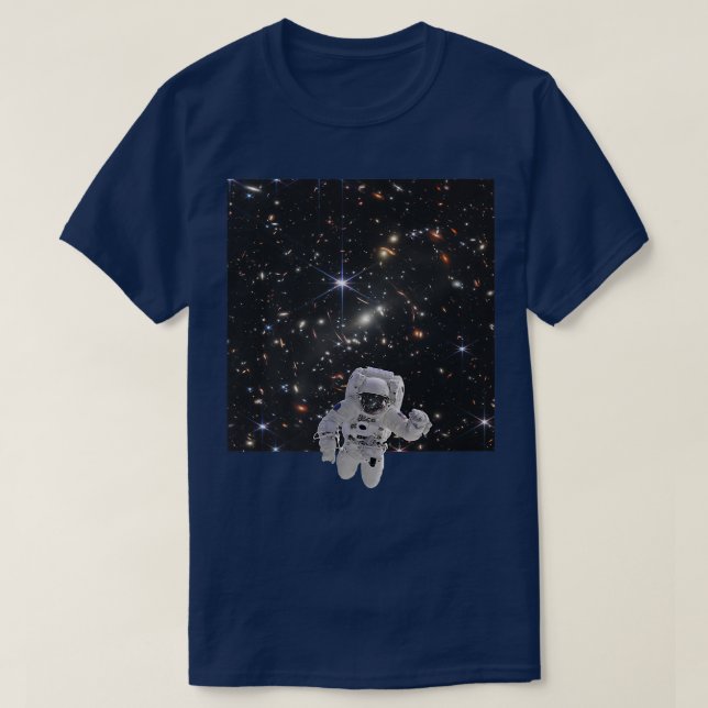 Astronaut First Deep Field Image Webb Space Telesc T-Shirt (Design Front)