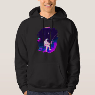 Astronaut Fishing Boat Space Ocean Lake Cool Fish Hoodie