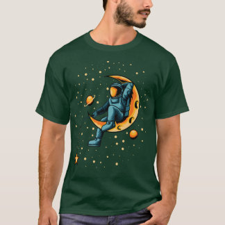 Astronaut fishing for stars   Funny Space  T-Shirt