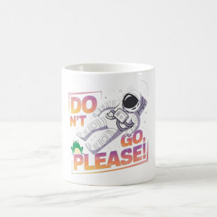 Astronaut Floating in Space Cosmic Adventure  Coffee Mug