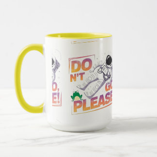 Astronaut Floating in Space Cosmic AdventureDesign Mug