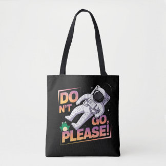 Astronaut Floating in Space Cosmic AdventureDesign Tote Bag