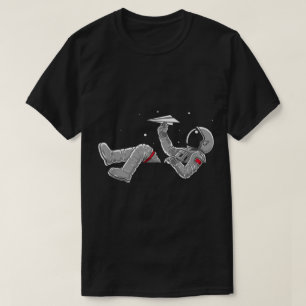 Astronaut Floating in Space Design T-Shirt