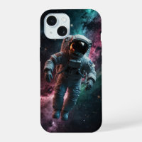 Astronaut floating in space.
