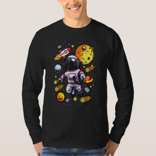Astronaut Floats Alone Through Space Lonely Spac T-Shirt