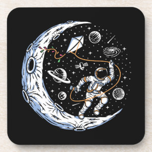 Astronaut Flying a Kite on the Moon Coaster