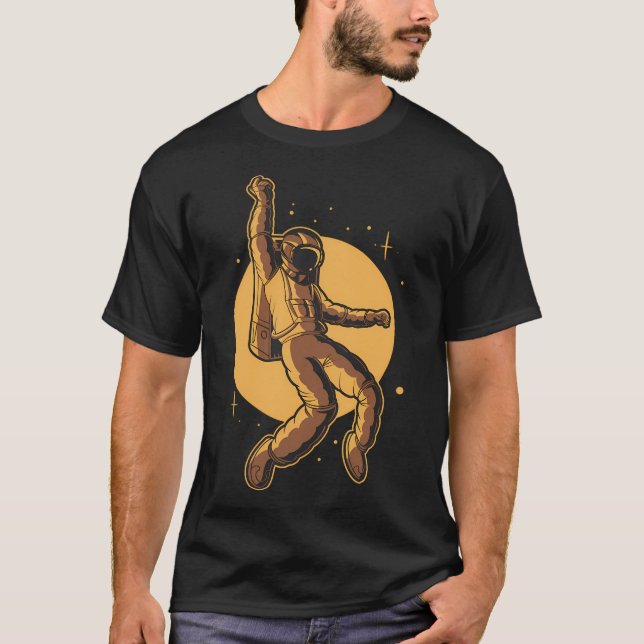 Astronaut Funky Design T-Shirt (Front)