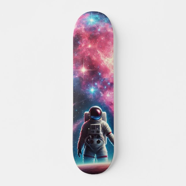 Astronaut Galaxy Skateboard Deck (Front)