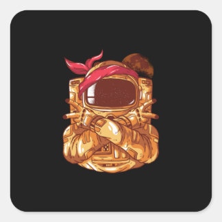 ASTRONAUT GANGSTA SQUARE STICKER