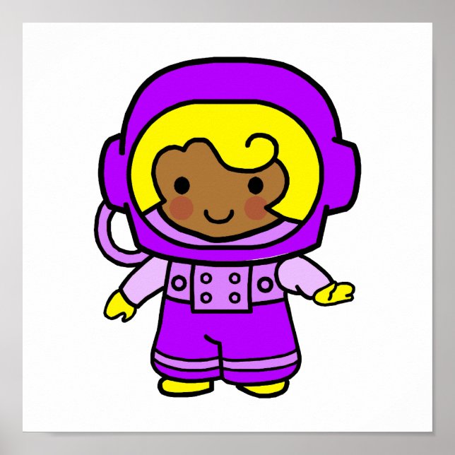 Astronaut Girl 1 Poster (Front)