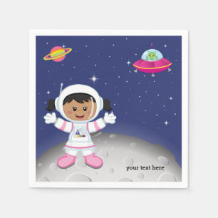 Astronaut girl napkin