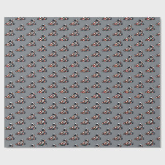 Astronaut Go-Kart Wrapping Paper