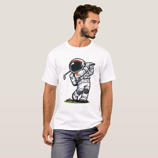 Astronaut Golf T-Shirt (Front Full)