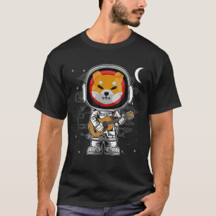 Astronaut Guitar Shiba Inu SHIB Coin To The Moon C T-Shirt