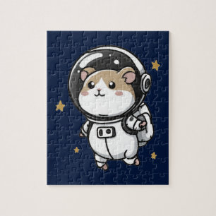 Astronaut Hamster Jigsaw Puzzle