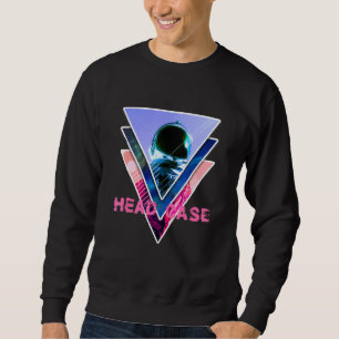 Astronaut Headcase Aesthetic Vaporwave Space Art Sweatshirt