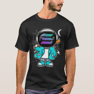 Astronaut Hiphop Solana SOL Coin To The Moon Crypt T-Shirt