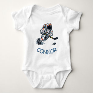 Astronaut Hockey Baby Bodysuit